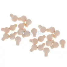 1/12 масштаб миниатюрный Неокрашенный цветной ящик из натурального дерева круглые ручки Кукольный Домик DIY приспособления инструменты аксессуары 24 шт