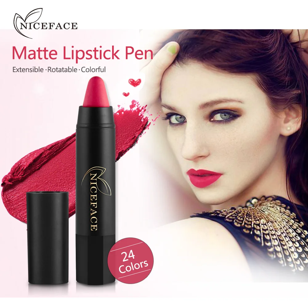 Soft Texture Matte Lipstick Set Long Lasting Waterproof Lipstick Pen Pencil Lip Sexy Lip Makeup Cosmetics Kit (6)