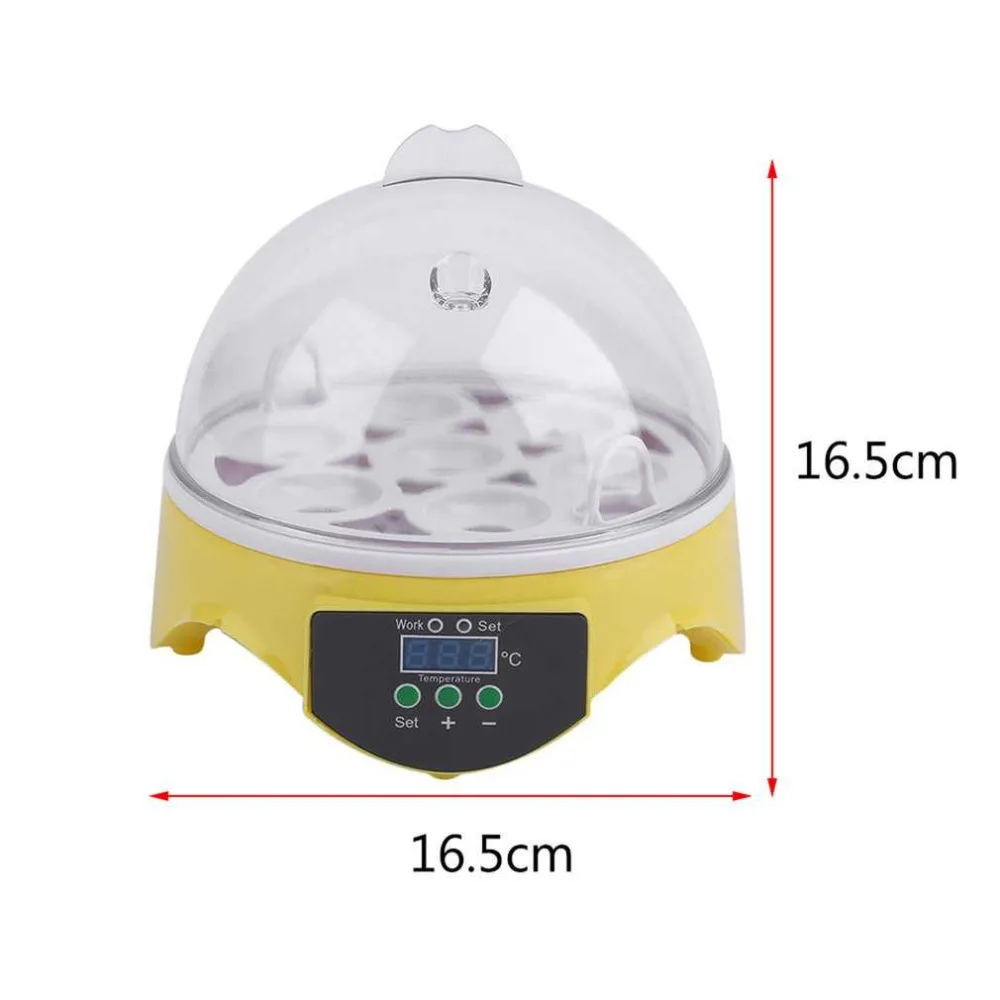EU Plug 7 Eggs Incubator Poultry Incubator Brooder Automatic Digital Temperature Ducks Chicken Eggs Hatcher Machine EU Plug 7 Eggs Incubator Poultry Incubator Brooder Automatic Digital Temperature Ducks Chicken Eggs Hatcher Machine