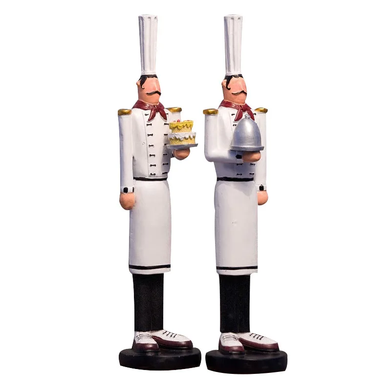 

Home Decor Resin Chef Miniature Ornament Cafe Cake Shop Baking Decoration Creative Cook Figurine Desktop Crafts Birthday Gifts