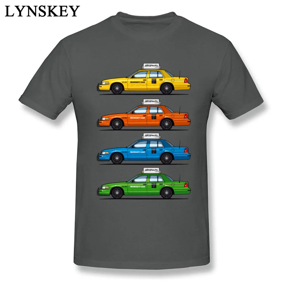 T-shirts Leisure Short Sleeve Cute Crewneck Cotton Tops Tees Printed On Summer Fall Color Taxi Cabs Crown Vic Clothing Shirt for Men carbon