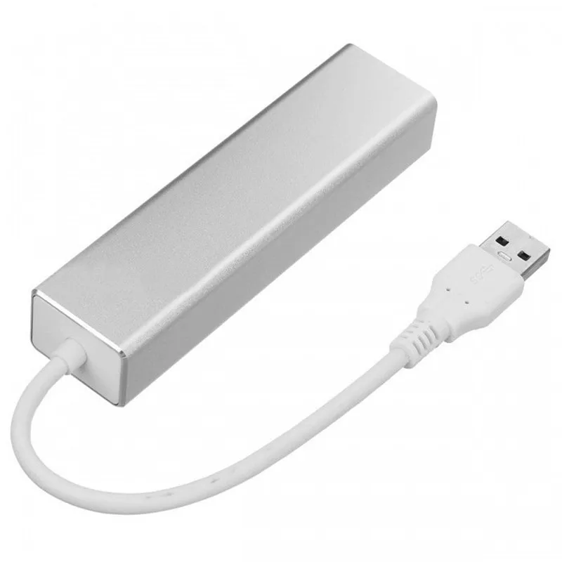 Алюминиевый мини концентратор USB 3 0 BinFul 4 портовый источник питания OTG с