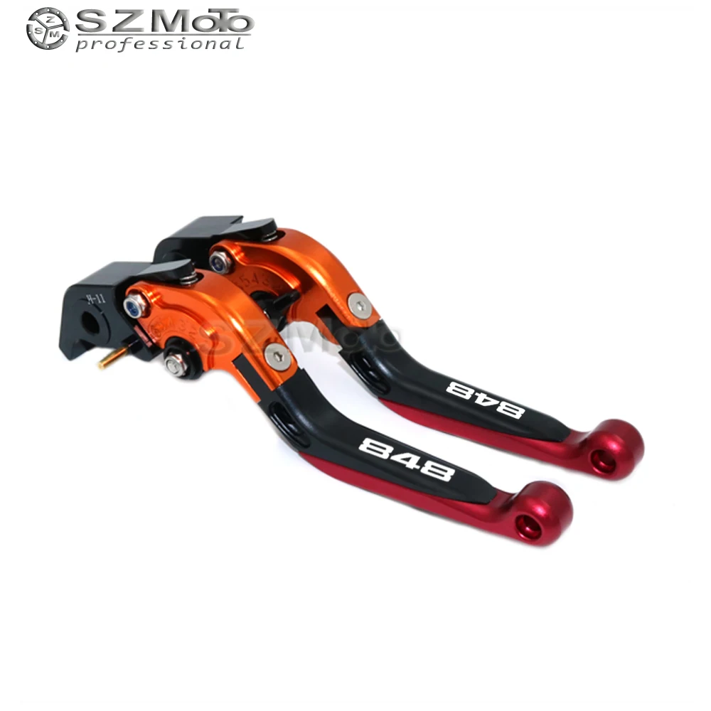 Для DUCATI 848/EVO 2007-2013 2012 2011 аксессуары для мотоциклов Складные Выдвижные регулируемые тормоза рычаги сцепления с логотипом CNC