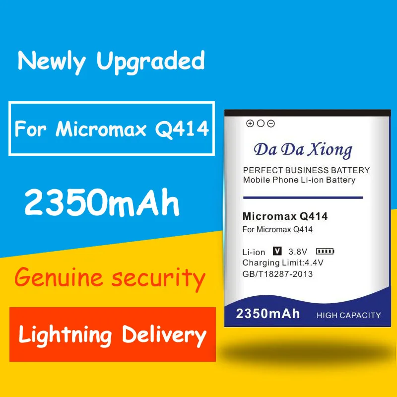 

Newly Upgraded High Quality 2350mAh Q414 Battery for Micromax Q414 battery