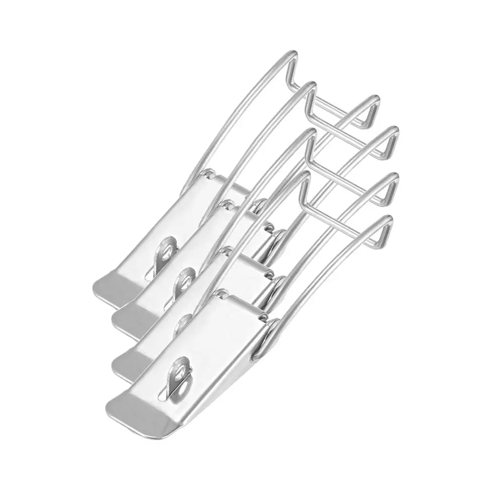 uxcell Stainless Steel 304 Spring Loaded Draw Toggle Latch Catches Hasp 86mm // 3.39 Length