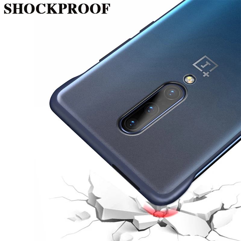 Для Oneplus 7 Pro Чехол CENMASO палец кольцо Безрамное Бампер Ультра тонкий ударопрочный чехол для телефона One Plus 7 Pro задняя крышка