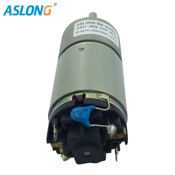 

JGB37-3658D 240V 120V Micro DC GEAR Motor With 37mm metal gear box 120V DC Motor 8-1000rpm low noise low current