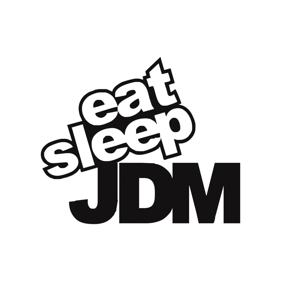 Anycuros EAT SLEEP JDM Funny Humor Car Sticker Decal Motorcycle Car Styling 1512CM (5)