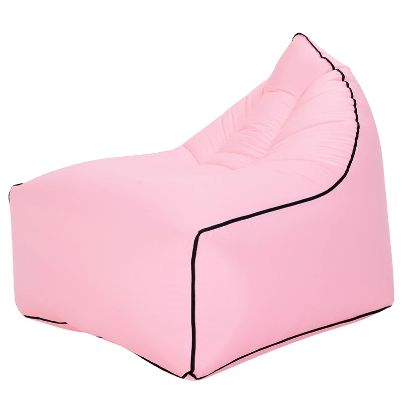 Надувной мешок бобов диван пляжный шезлонг - Цвет: Розовый