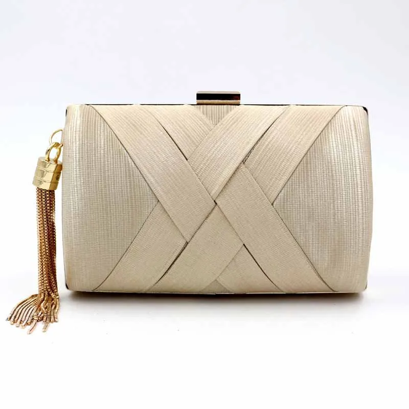 Apricot clutch purse