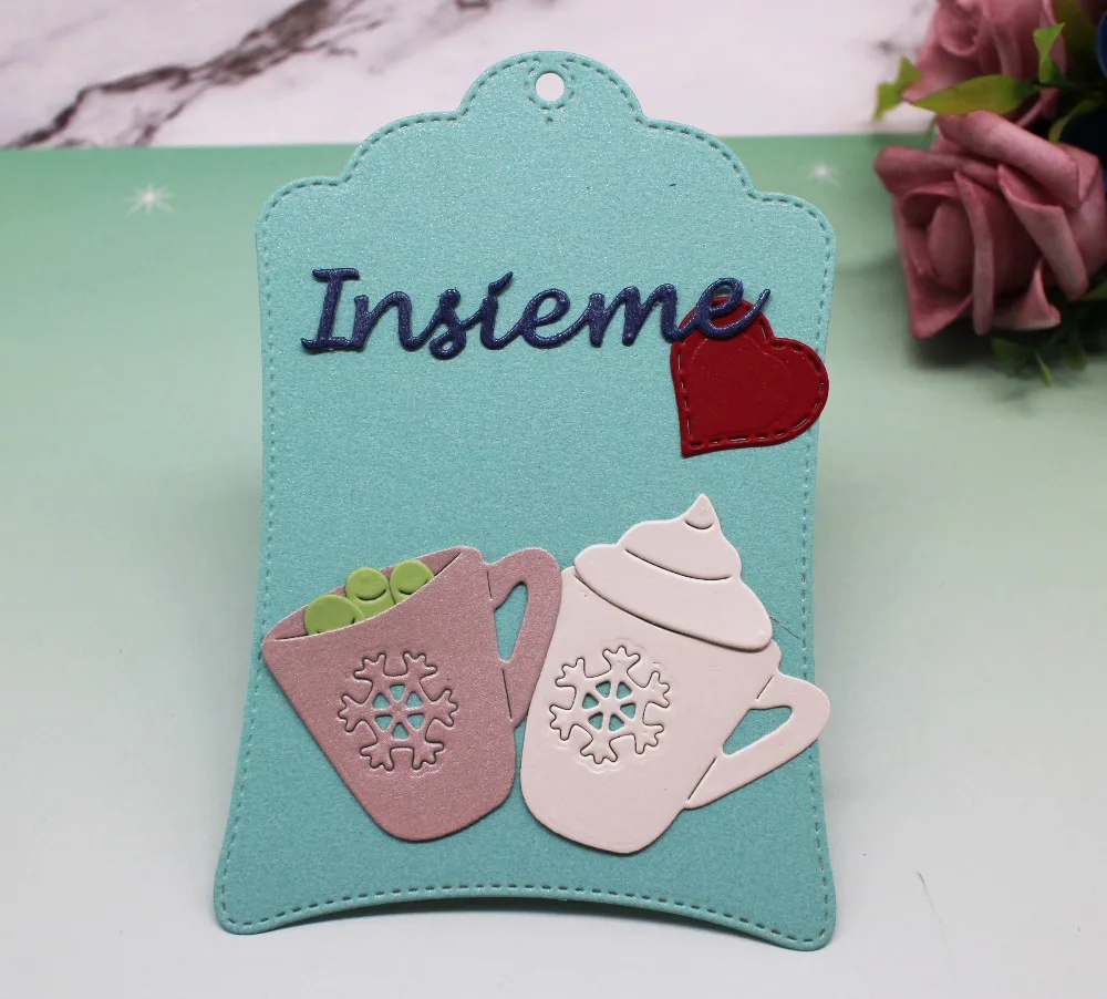 

5pcs Tag Cards Metal Cutting Lable Cover Dies cut Knife for Scrapbooking photo Paper Card Crafts Embossing craft Cut dies