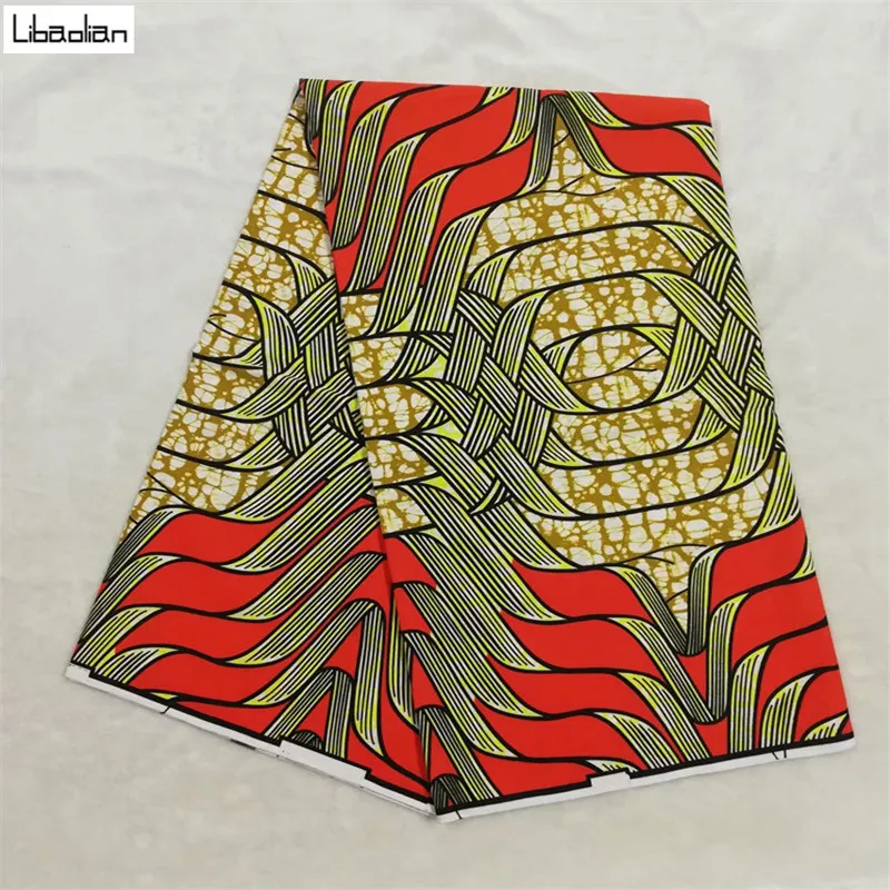 Красивый хлопковый в африканском стиле Модный голландский Африканский вощеная ткань Pagne Africain красивый воск 6 ярдов/шт для шитья A96-13