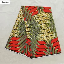 Красивый хлопковый в африканском стиле Модный голландский Африканский вощеная ткань Pagne Africain красивый воск 6 ярдов/шт для шитья A96-13