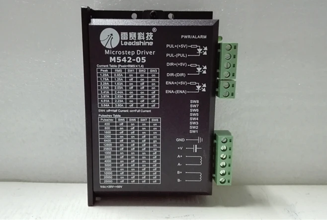 

M542-05 Leadshine NEMA17 NEMA23 2hpase stepper motor driver 36VDC 4.2A CNC Router