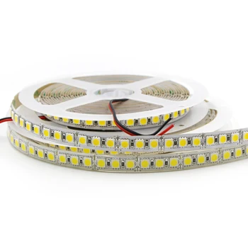

5M LED Strip 5050 60leds/m 120LEDs/m Flexible LED Stripe tape string Lighting RGB Warm white DC 12V 24V 5050 LED high brightness