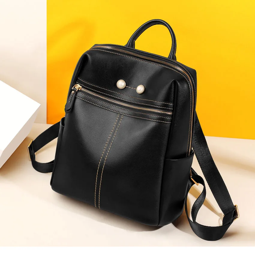 FOXER 2019 Новая женская кожаная сумка дизайнер известный бренд кожаный женский рюкзак Повседневная мода большой емкости женский кожаный