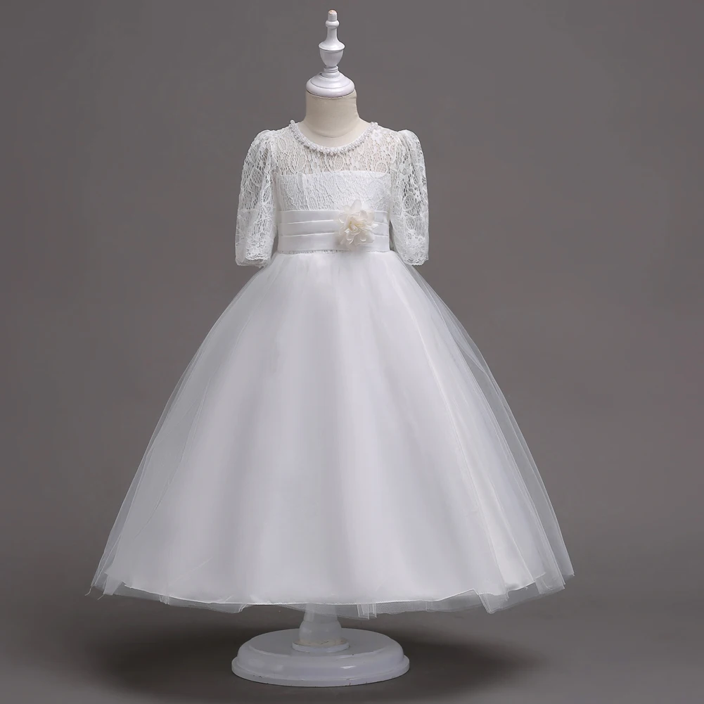 

CAILENI Kid Girls Ankle-Length Princess Party Dress Flower Girl Wedding Dresses Kids Birthday Dresses For Girls For 4-15 Years