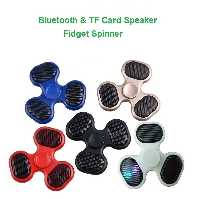 JOYTOP LED Bluetooth Speaker Fidget Gyro TF Card Music Fingertip Anti Stress Relief Kids Adults Toy Gifts Charging Hand Spinner - ANKUX Tech Co., Ltd