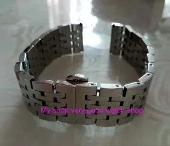 

24mm 316L Stainless steel bracelet watch strap with butterfly buckle g22