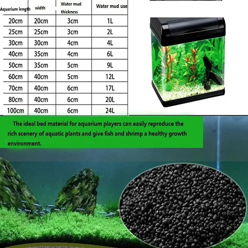 100G аквариумный плавучий трава глины качества пресноводный аквариум почвы для waterweeds подложки Fish Tank украшения