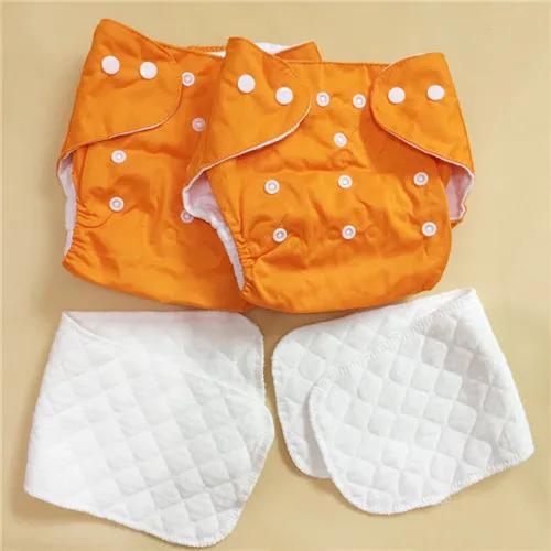 2 shorts + 2 diapers / lot Waterproofing baby cloth diaper reusable A