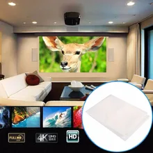2018 Projection Screen New Movie Screen Projector Curtain Portable Soft Polyester Taffeta White 60 Inch Church Courtyard Office