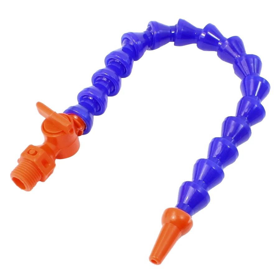 

1/4PT Thread 6mm Nozzle Flexible Water Oil Coolant Tube with Valve