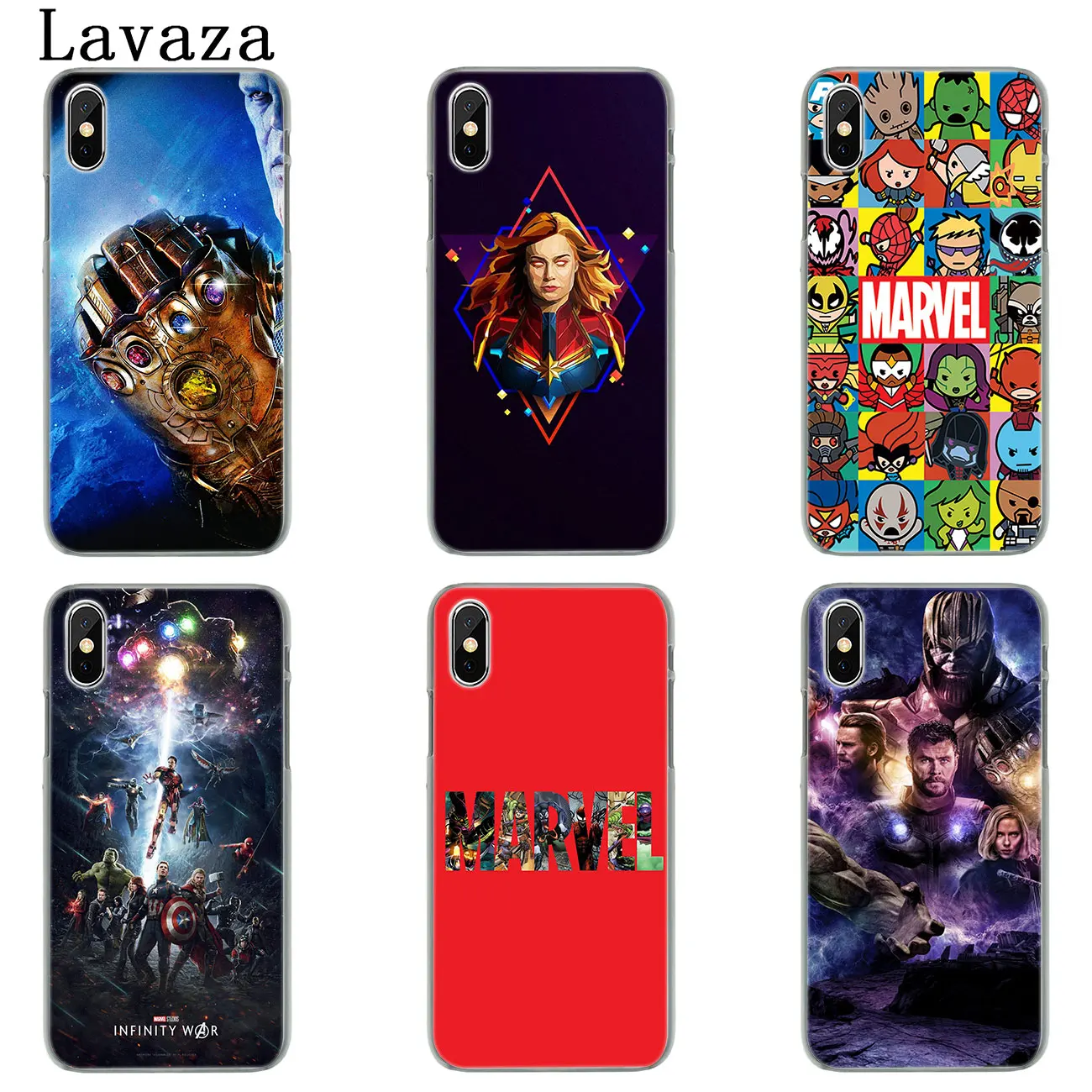 Твердый чехол для телефона Lavaza Avengers Endgame Marvel с логотипом супергероя iPhone XR X XS 11 Pro Max