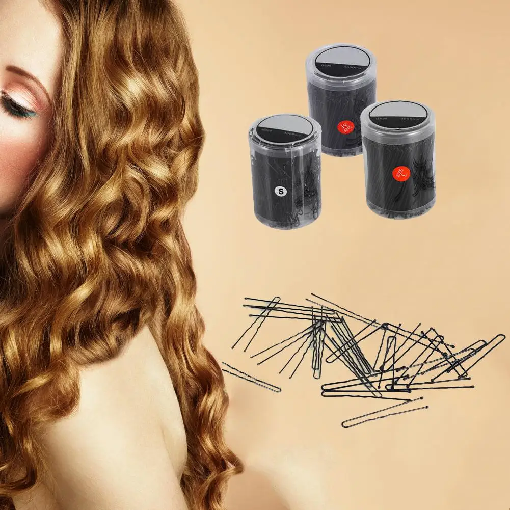 

New 300 Pcs Hairdressing U-Shaped Hair Clips Clamps Pins Women Hair Style Accessory