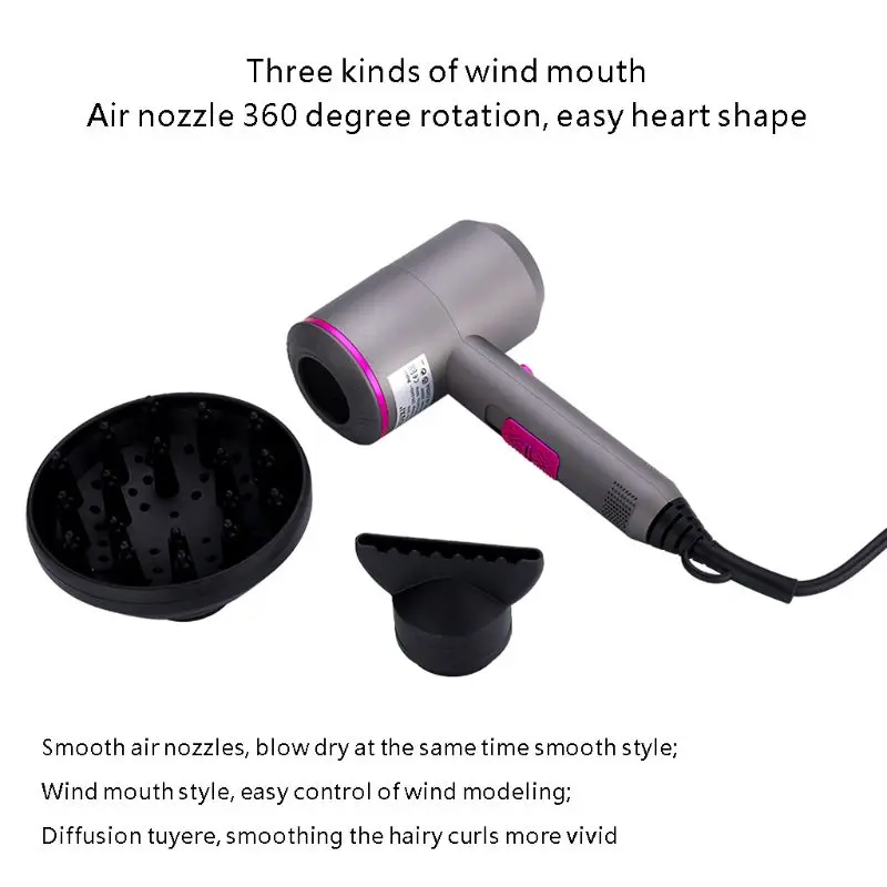 

Professional Hair Dryer High Power Styling Tools Blow Dryer Hot and Cold Hairdryer 110-240V Machine Hammer hairdryer