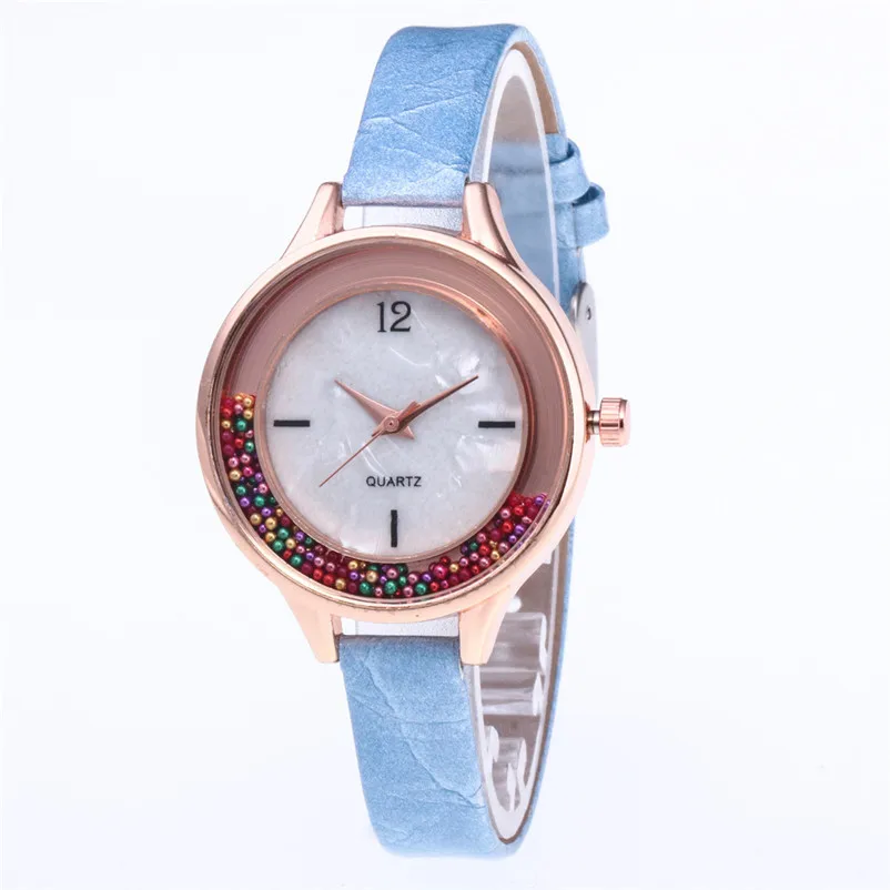 Fashion Newly Design Watch Women Girl Leather Band Watch Analog Quartz Round Wrist Watches Male clock relogio feminino J11#N (12)