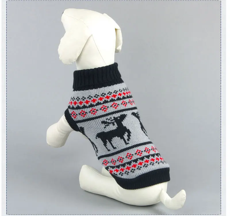 Маленький свитер для собаки для кошки, вязаные толстовки для котенка и собачки, милый олень, костюм кошки, Рождественская одежда для кошки XS s m l xl 2XL