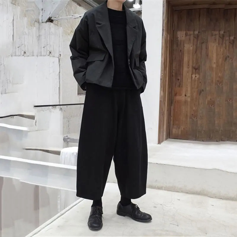 Couleur Style Pleine xitao Dll1468 Dll1468 Black Femelle Unique Bouton Lâche Manteau Épaisse Femmes Manches Printemps Unie gray Veste Poche Décontractée Corée wfXPXYqr