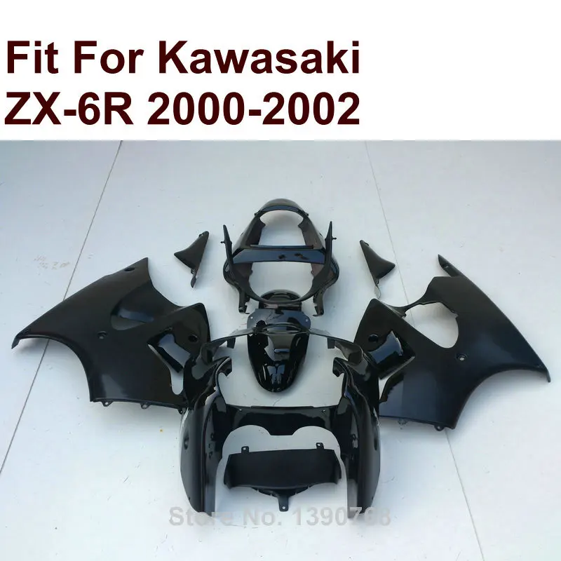 

Bodywork kit for Kawasaki ZX6R fairings matte black 00 01 02 Ninja ZX 6R 636 2000 2001 2002 fairing free custom XF89