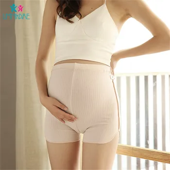 

Cotton Adjustable High Waist Pregnant Women Safety Underpants Soft Breathable Elasticity Large Size pregnant Maternity Underwear
