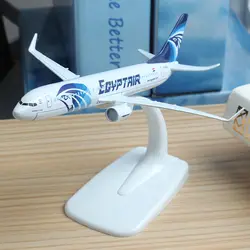 16 см 1:300 EGYPTAIR Египетский Airbus Модель самолета из цинкового сплава Air Egypt модель авиационная модель самолета Египетский самолет модель стенд