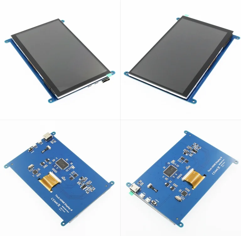 7 дюймовый Сенсорный экран HDMI HD ЖК дисплей TFT 1024X600 монитор для Raspberry Pi 3 2B B