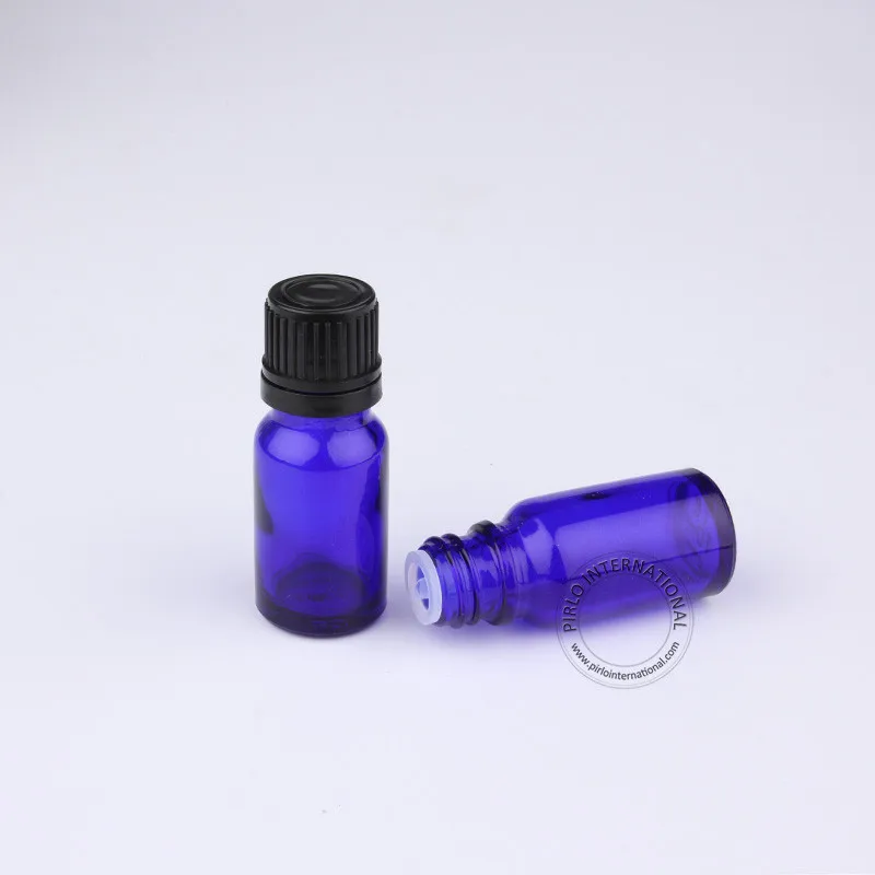 Wholesale A++ 10ml Round Cobalt Blue Essential Oil Bottle With Tamper