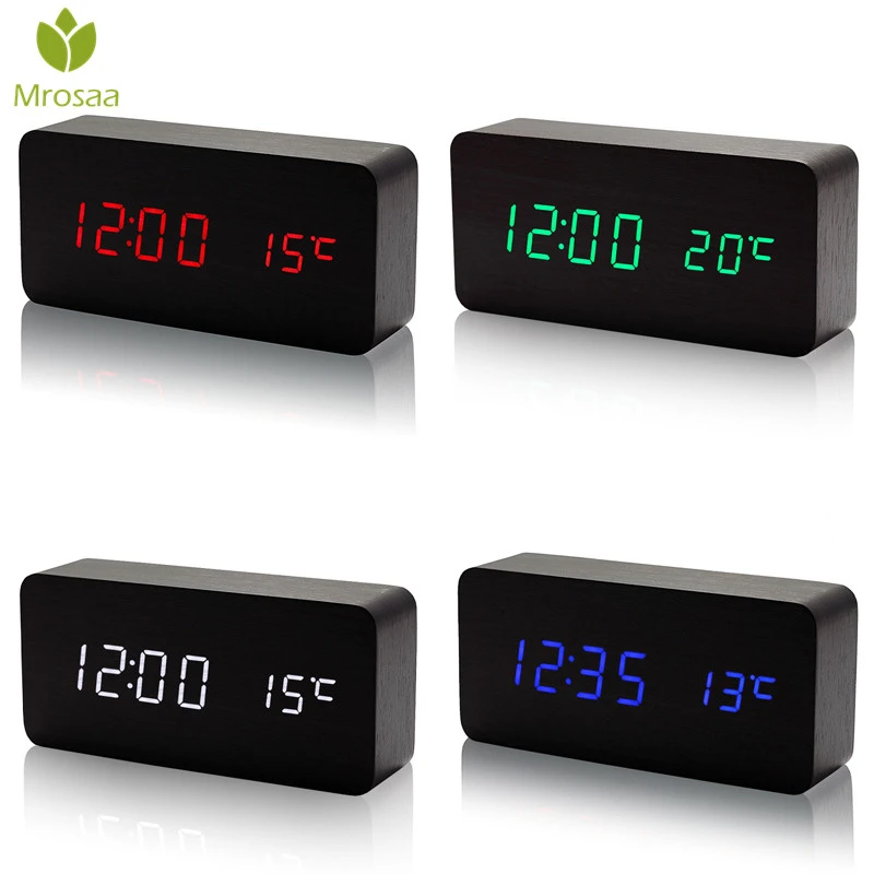 Elektroniczny Cyfrowy Budzik Led Zegar Temperatura Regulacja Dzwieku Drewniany Zegar Stolowy Wyswietlanie Kalendarza Zegar Na Biurko Najlepiej Sprzedajacy Sie Budziki Aliexpress kalendarz elektroniczny allegro