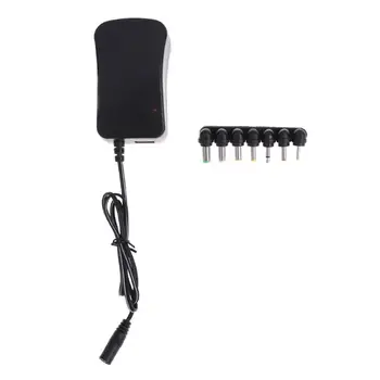 

Global universal 30W Adjustable AC Power adapter Notebook EU plug 3V/4.5V/6V/7.5V/9V/12V Power Adapter with Multiple DC Tips