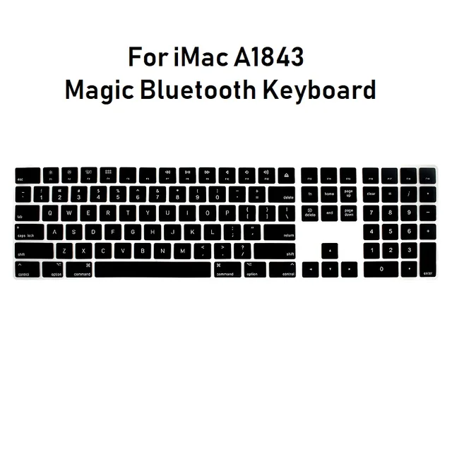 Special Price Solque Silicone US English Keyboard Cover for iMac Magic Bluetooth Keyboard with Numeric Keypad A1843 PC Computer Skin Protector Special Price Solque Silicone US English Keyboard Cover for iMac Magic Bluetooth Keyboard with Numeric Keypad A1843 PC Computer Skin Protector
