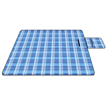 

HobbyLane 150 By 200cm Suede Waterproof Folding Portable Picnic Mat Outdoor Camping Beach Moistureproof Blanket Picnic Blanket