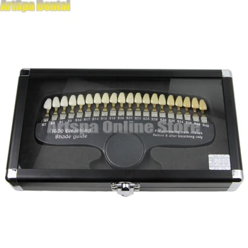

R-20 Dental Oral Teeth Whitening Shade Guides with Mirror
