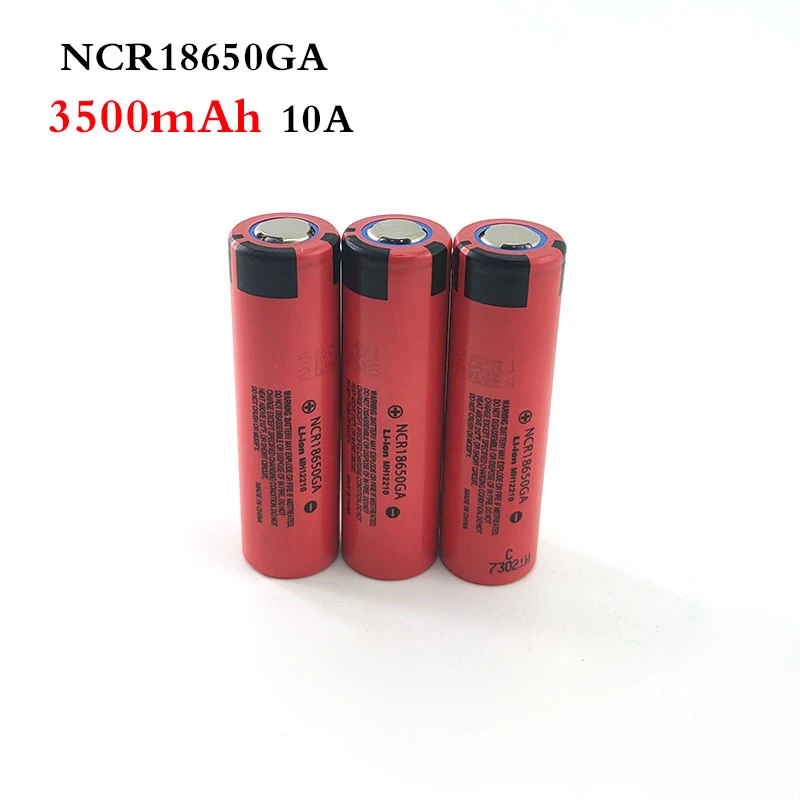 Оригинальные 18650 аккумуляторные батареи NCR18650GA 10A 3 7 V 3500mah литий ионный плоский
