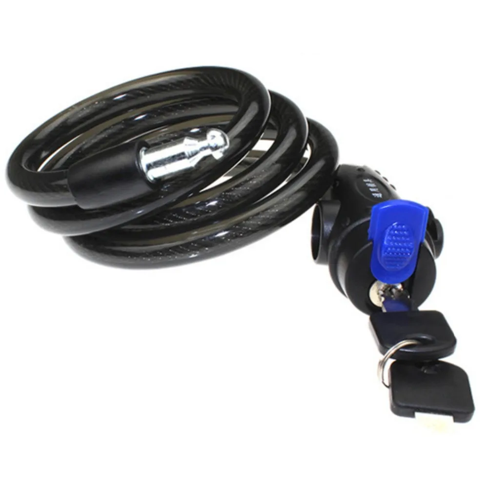 1 PC Steel Wire Rope Cycling Bike Bicycle Cable Lock Green in Bicycle