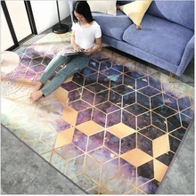 AOVOLL коврик для гостиной большой мягкий современный геометрический Коврик для спальни Ins скандинавский ковер без волос Рождественский коврик