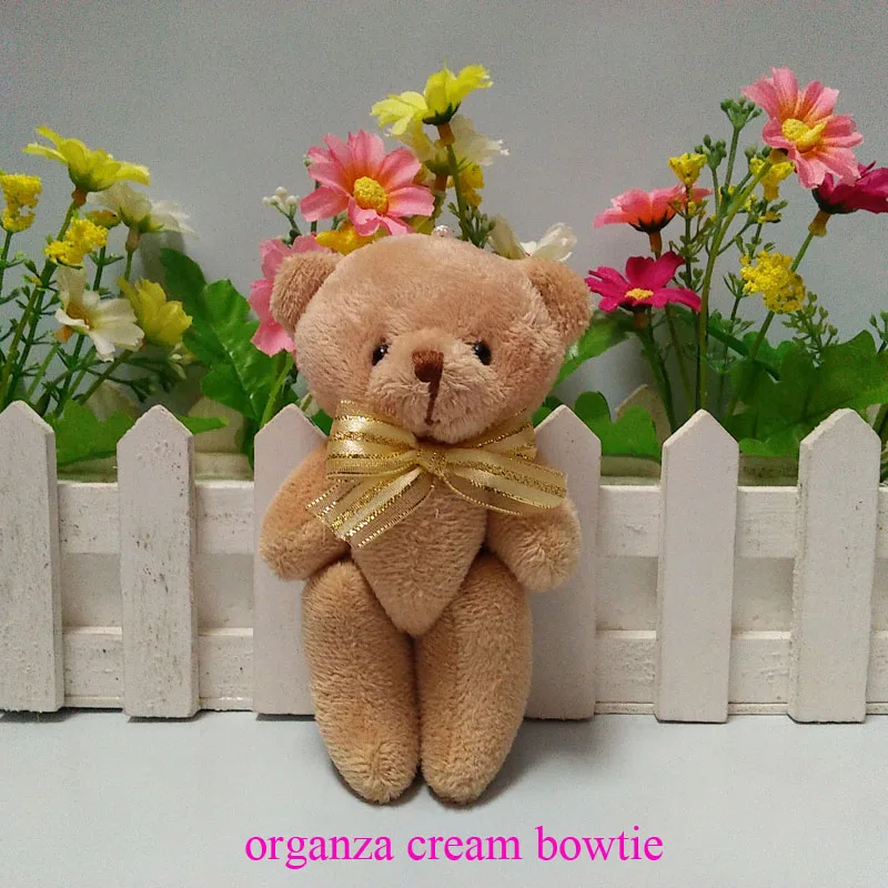 organza cream bowtie