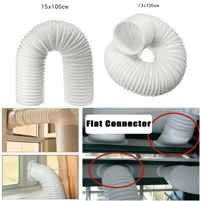 

Portable Air Conditioner Window Pipe Interface Exhaust Hose/Tube Connector Kit Home Garden Supplies