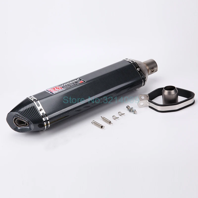 Yoshimura de la motocicleta silenciador de escape 570mm 470mm 370mm de acero inoxidable Universal 51mm Yoshimura de sistema completo CBR300 escapar