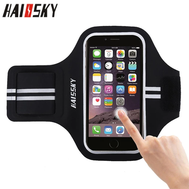 HAISSKY 5.2 Universal Sports Running Armband Case For iPhone X XS 6s 7
